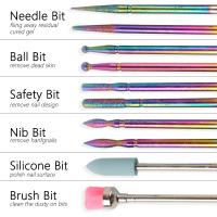 Juego Profesional De 13 Piezas De Brocas Para Uñas De Cerámica En Caja Para Manicura Eléctrica Acrílicas Y Cutículas - details 4