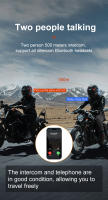 Y80 2X Intercomunicador De Casco De Motocicleta Bluetooth V5.3 Manos Libres Reducción De Ruido Impermeable 1000M Interfono Con Headset Inalámbrico - details 3