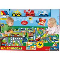 Molto Blocks - Set 3 Coches + Tapiz Grande - Juego Educativo - Juego Infantil - 25 Piezas - Edad +1 Año - details 0