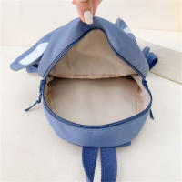 Mochila Personalizada Kawaii Con Orejas De Conejo Y Colgante De Oso Peluche Para Niñas Escolar Con Cierre De Cremallera Material Nylon Y Poliéster - details 15