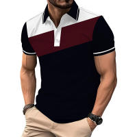 Camisa Polo Para Hombre Con Rayas Corta Manga Estilo Verano Moda Colar Cómoda Y Sencilla Camiseta Superior Para Diario Polyester - details 5