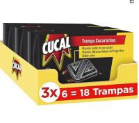 Cucal Trampa Cucarachas Insecticida con trampa de cucaracha de doble cebo máximo poder de atracción 6 uds TOTAL 3PAQUETE - details 0