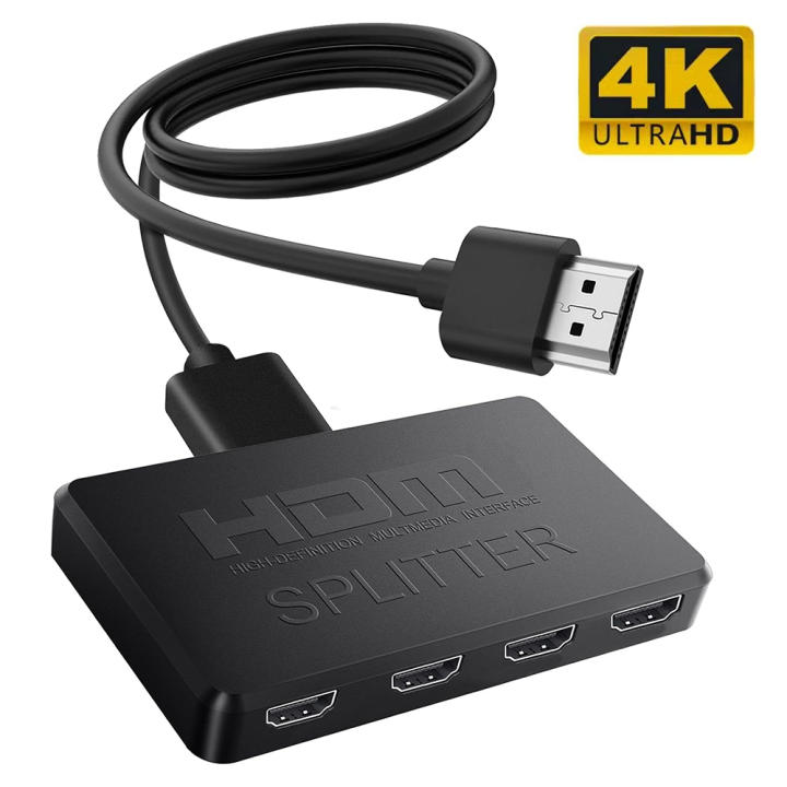Splitter HDMI-compatible 4K 2K 1 Entrada 4 Salidas 4x1 Switch HDTV Adaptador De Video HD Para Xbox PS4 DVD PC Laptop