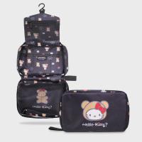 Bolso De Maquillaje Sanrio Hello Kitty De Gran Capacidad Plegable Portátil Colgable Para Mujer Regalo De Cumpleaños - details 8