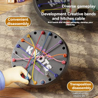 Juego De Mesa Estratégico Para Niños Con Sensorialidad Social Juego De Lógica Desafío De Línea Enredada Divertido Para Edad 7-12+ - details 0