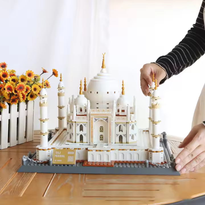 Mini Bricks De Ciudad Taj Mahal Famoso Edificio Micro Modelo De India Bloques Creativos Para Niños Y Adultos Regalo Ideal - 1