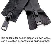 Cremallera Invisible Doble Slider Abierta De Nylon Para Costura De Chaquetas Y Abrigos Resistente Al Agua Para Hombres Y Mujeres - details 6