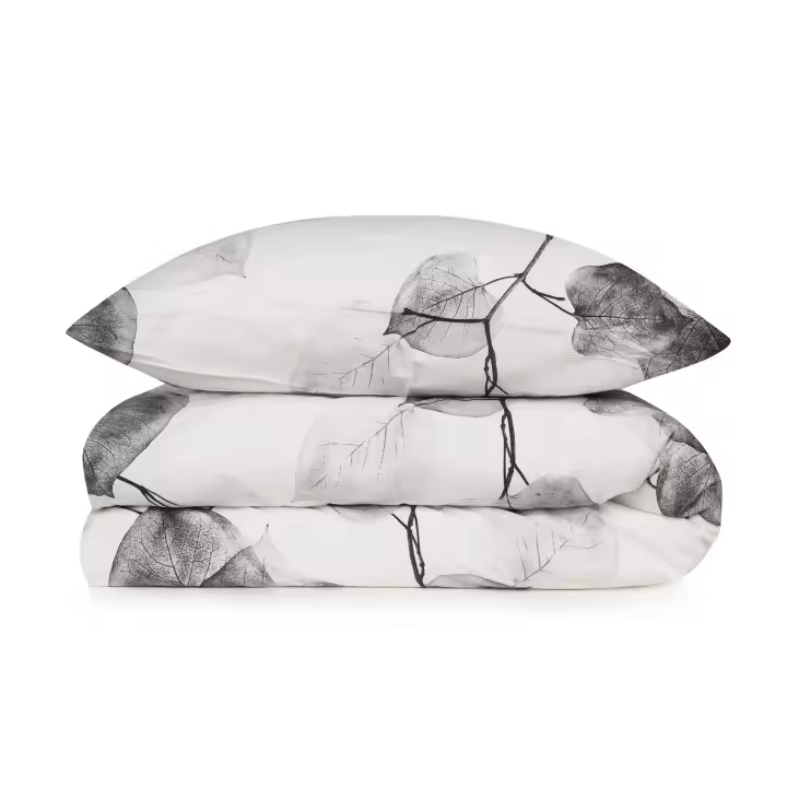 Wellhome Funda Nórdica 240x220 Blanco & Gris 100% Algodón Suavidad Garantizada - 1