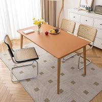 Mantel De PU Negro Impermeable Y Antiaceite Para 6 Sillas Estilo Moderno Para Sala De Estar Y Café Tapete De Mesa Sólido Resistente Al Polvo - details 19