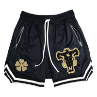 Shorts De Baloncesto Anime Black Clover Para Hombre Estampado De Rayas Shorts De Deporte Y Gimnasio Transpirables Para Entrenamiento Y Ejercicio - details 2