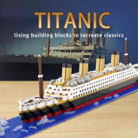 Juguete De Construcción De Partículas Micro Titanic Barco Crucero Puzzle Para Niños Modelo Grande De Barco Unisex Sin Batería - details 0