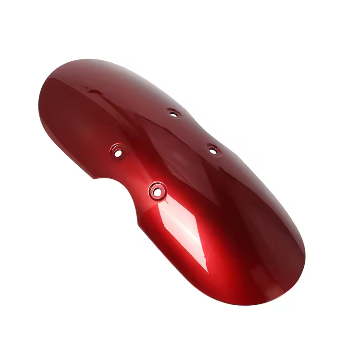 Fardo Corto Delantero Para Motocicleta Guardabarros De Fairing Cubierta Antisalpicaduras Negro/ Rojo Para Triumph Bonneville T100 Chopper Bobber - 1