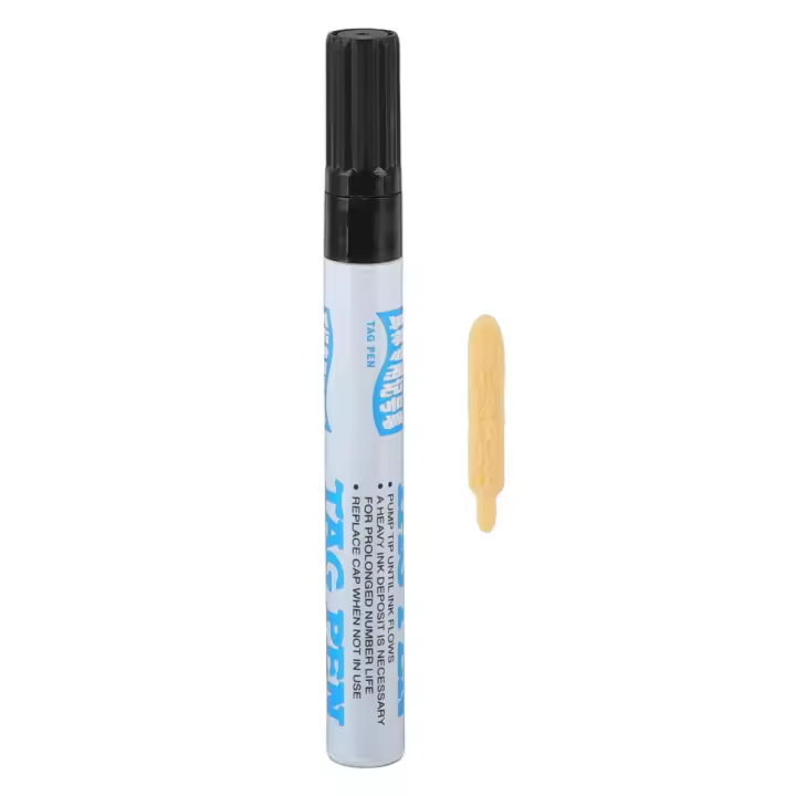 Rotulador impermeable para crotales, marcador negro para cerdos, vacas y ovejas, permanente y portátil. - 1
