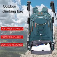 Mochila para hombre: Nailon duradero, Diseño de múltiples bolsos para computadora portátil y artículos Esenciales, Bolsa de viaje, Bolsa de montañismo, mochila Oxford - details 3