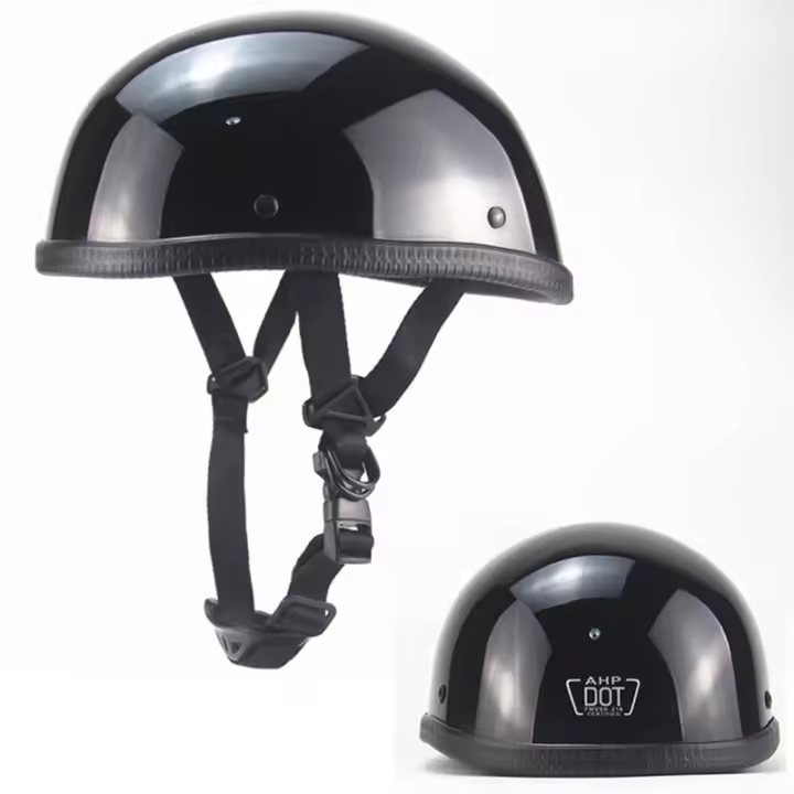 Casco De Moto Retro De Cara Abierta Aprobado DOT Seguridad Para Hombres Y Mujeres Tamaños S a XXL Material ABS Protección Cabeza - 1