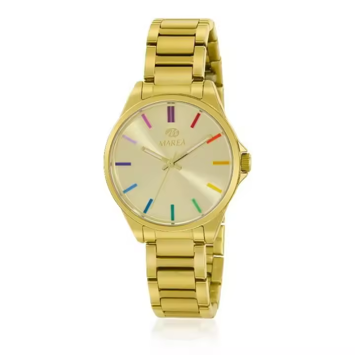 Reloj Marea para mujer army dorado digitos de colotes, Ref: B54232/4 - 1