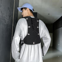 Bolsa De Pecho Hip-hop Para Hombres Ropa De Calle Impermeable Táctico Vestido Bolsas De Almacenamiento Con Bolsillos De Nylon - details 3