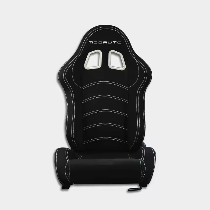 MIAUTO Asiento Deportivo Coche,Semibaquet Ajustable,de Tela,Adaptable para Coches,Ríeles incluidos,Conductor y Pasajero,para Coche y Simulador de Conducción - 1