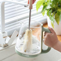 Cepillo De Limpieza Para Botellas Y Vajillas Con Mango Largo De Madera Y Nylon Duradero Para Electrodomésticos De Cocina Y Botellas De Bebé - details 5