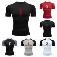 Camiseta De Compresión Para Hombre Anime Berserk Guts Fitness Running Deporte Técnica De Secado Rápido Transpirable Para Verano - details 10
