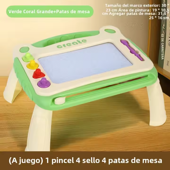 Tablero De Dibujo Magnético Para Niños Tablero De Escritura Para El Hogar Juguete Educativo Temprano Rompecabezas Tablero De Dibujo Material ABS Unisex 3-6 Años - 1