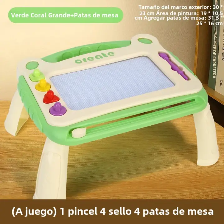 Tablero De Dibujo Magnético Para Niños Tablero De Escritura Para El Hogar Juguete Educativo Temprano Rompecabezas Tablero De Dibujo Material ABS Unisex 3-6 Años - 1