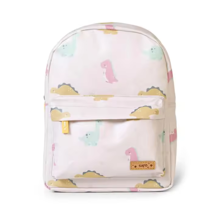 Mochila "Happy Dinos" infantil mostaza Saro Baby - 1