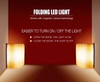 Lámpara De Mesa LED 3D Recargable Por USB Luz Nocturna De 3 Colores Plegable Creativa Con Imán Para Libros Iluminación Portátil - details 6