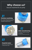 Bomba De Aire Silenciosa DC12V/24V 60APM Presión Negativa 80Kpa 17L/min Para Tanque De Peces Y Dispositivo Médico Bomba De Aire Baja Ruido - details 3