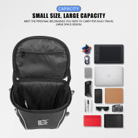 Bolsa De Motocicleta Para Asiento Trasero Impermeable Con Funda De Lluvia Y Diseño De Fibra De Carbono Bolsa De Almacenamiento Rígida Para Viaje Y Casco De Motocicleta - details 20