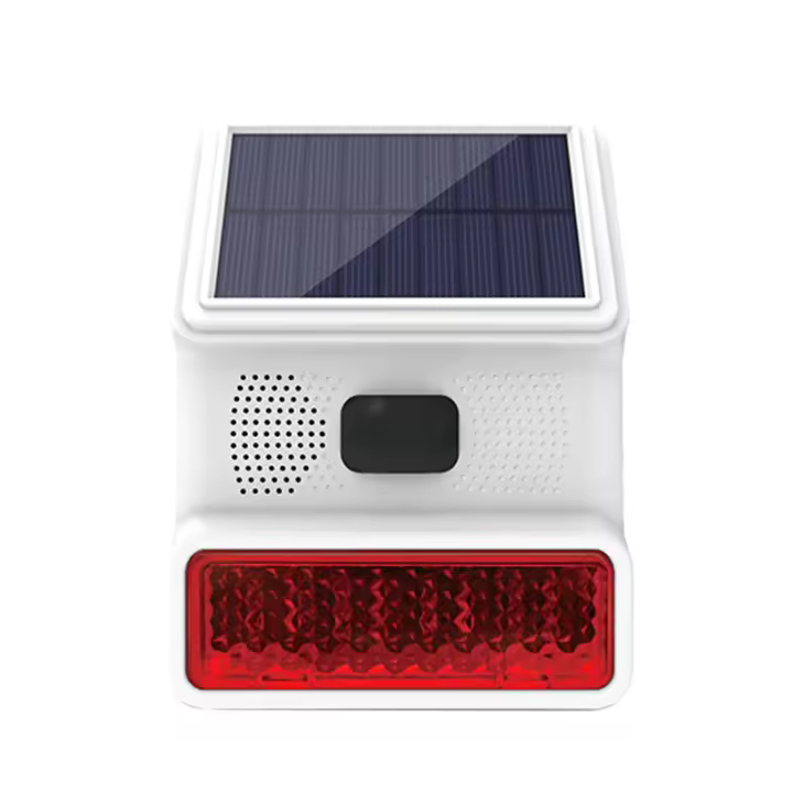 Alarma De Sirena Exterior Inalámbrica Solar Impermeable De Alta Decibelios 120db 433MHz Para Seguridad Doméstica Sirena Externa De Alta Potencia - 1