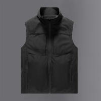 Chaleco Impermeable Para Hombre Talla Grande Sin Mangas Para Golf Tenis De Campo Caza Pesca Estilo Casual Con Cierre De Cremallera - details 9