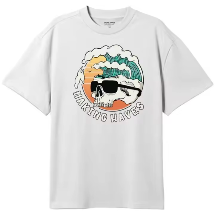 Camiseta marca Jack & Jones modelo 12224103-Blanco para niñ@ en color blanco - 1
