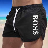 Nuevos Shorts De Baño Para Hombre Multicolor En Poliéster Moda Deportiva De Europa Y USA Shorts De Playa Y Surf Para Hombre - details 3