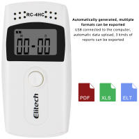 Grabador De Datos De Temperatura Y Humedad RC-4HC Digital USB Con Sensor NTC Para Cadena De Suministro Frigorífica Laboratorios - details 9