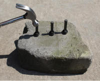 Juego De 5 Piezas De Herramienta De Splitting De Piedra Con Tornillos Metálicos Y Abrazaderas De Piedra Herramienta Manual Para Concreto Y Piedra Tamaños Diferentes - details 1