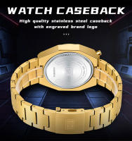 Reloj De Cuarzo Para Hombre MINI FOCUS Cronógrafo Resistente Al Agua Con Luminiscencia Y Calendario Correa De Acero Inoxidable Estilo Business - details 10