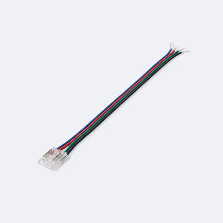 Conector con Cable para Tira LED RGB/RGBIC COB 24V DC IP20 Ancho 10mm - 1