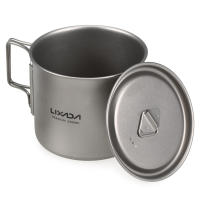 Lixada Juego De Cocina Ultraligero De Titanio 300ml/350ml/420ml/550ml/650ml/750ml Con Cuchara Plegable Para Camping Incluye Vaso Y Comedor - details 19