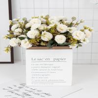 Decorativo De Flores Artificiales Clove Carnation En Maceta Para Decoración De Navidad Boda Y Casa Flor De Seda Hydrangea - details 6