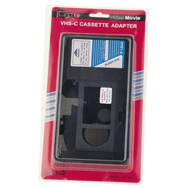Adaptador  cinta video camara VHS-C a formato video VHS - 1
