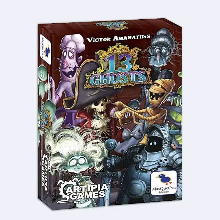 13 Ghosts  Juego de cartas  en Español  Juego rápido, de faroleo y deducción que permite jugar por equipos  Para 2 a 4 jugadores  niños 8+ años  MasqueOca - 1