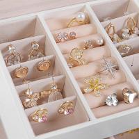 Caja joyero de 3 niveles con espejo, asa y cerradura, ideal para viajes, estilo moderno, blanco clásico o negro, perfecto como regalo - details 4