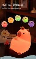 Lámpara De Noche Recargable De Silicona Con Diseño De Capibara Cartoon Luz De Mesa Para Dormitorio Regalo Para Niños Iluminación Nocturna Para Dormir - details 42