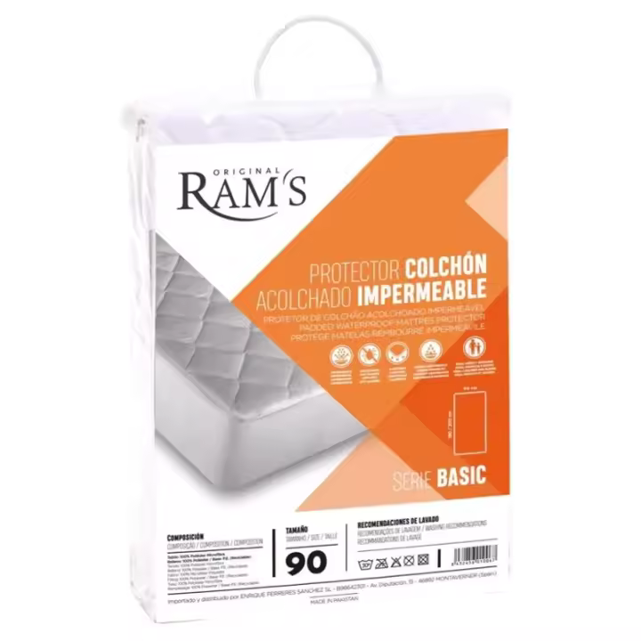 STARLEY-Protector de Colchón Acolchado Antiácaros Impermeable, Cubrecolchón, Transpirable, Confortable, Varias Medidas 90/135/150Cm - 1
