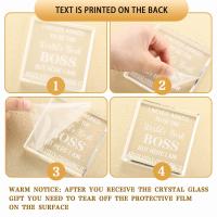 Peso De Papel Boss Keepsake Regalo Para Hombres Y Mujeres Jefes Colaboradores Centro De Mesa Figura De Plástico Decoración Oficina - details 2