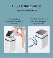 Bandeja Inteligente De 15L Con Sensor Automático Cubierta Impermeable Reciclaje Para Cocina Baño Hogar Contenedor De Basura Ecológico Rectangular - details 4