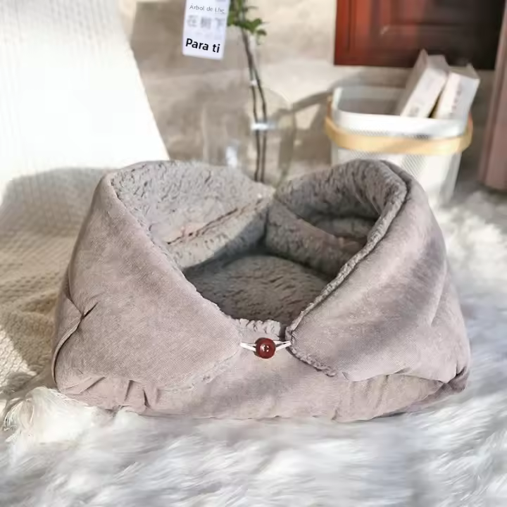 Cama Para Gatos Caliente Y Gruesa Alfombra Multifuncional Plegable Para Mascotas Pequeñas Y Perros Cachorros Almohadilla De Descanso Para Interiores Suministros Para Mascotas - 1