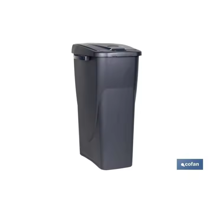 Cubo de basura para reciclar 15 litros  color gris 20 x 31 x 42 cm - 1