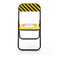 ORION91 Silla Plegable POP ART - Color Amarillo y Negro 🖤 43x 43x 78,74 cm - SpazioLuzio - details 1